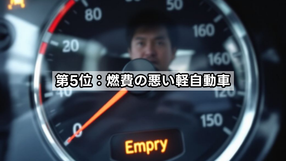 第5位：燃費の悪い軽自動車