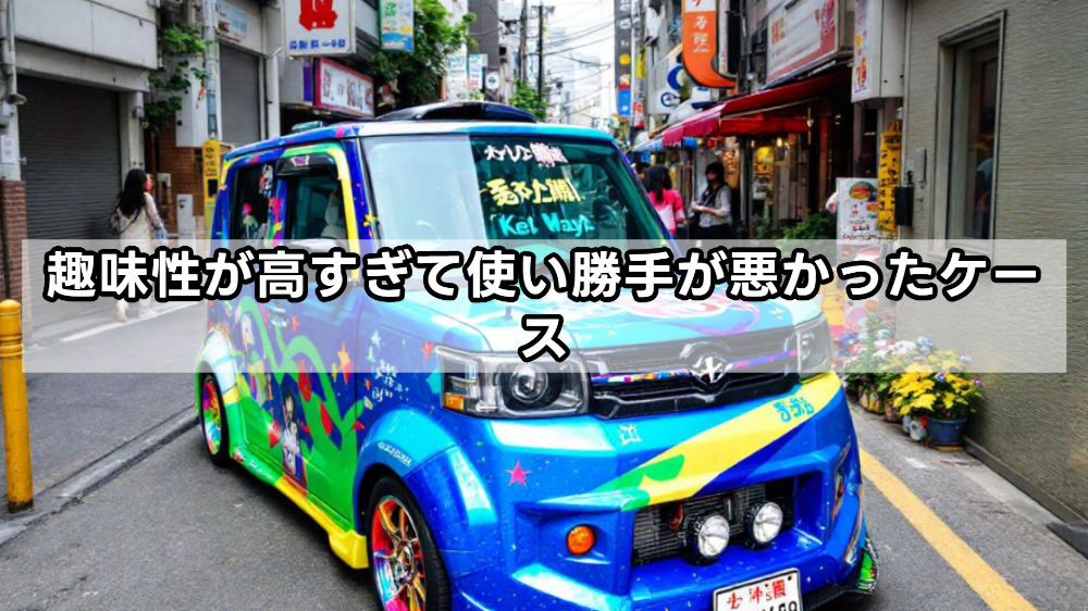 趣味性が高すぎて使い勝手が悪かったケース