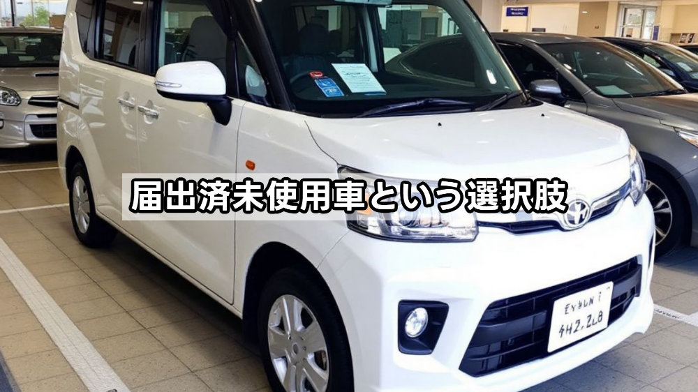 届出済未使用車という選択肢