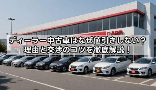 ディーラー中古車はなぜ値引きしない？理由と交渉のコツを徹底解説！