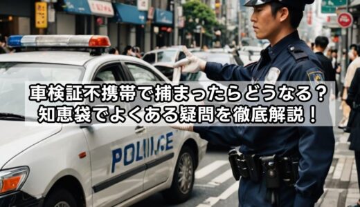 車検証不携帯で捕まったらどうなる？知恵袋でよくある疑問を徹底解説！