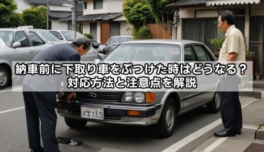 納車前に下取り車をぶつけた時はどうなる？対応方法と注意点を解説