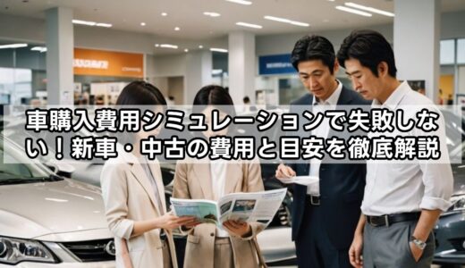 車購入費用シミュレーションで失敗しない！新車・中古の費用と目安を徹底解説