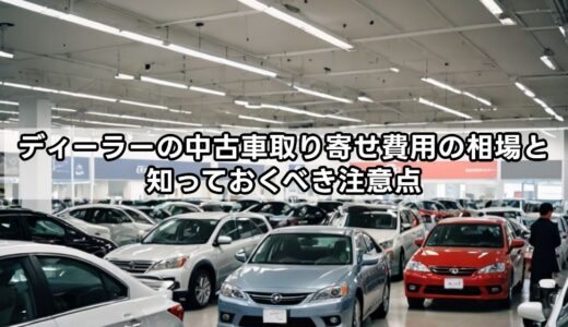 ディーラーの中古車取り寄せ費用の相場と知っておくべき注意点