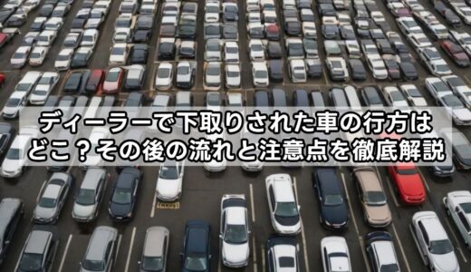ディーラーで下取りされた車の行方はどこ？その後の流れと注意点を徹底解説