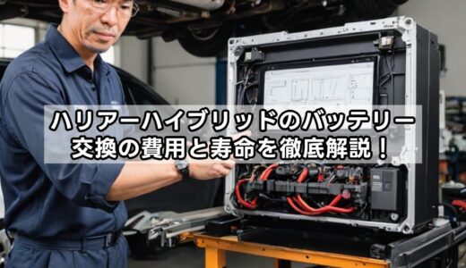 ハリアーハイブリッドのバッテリー交換の費用と寿命を徹底解説！