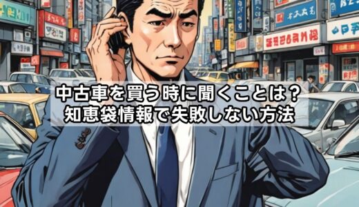 中古車を買う時に聞くことは？知恵袋情報で失敗しない方法
